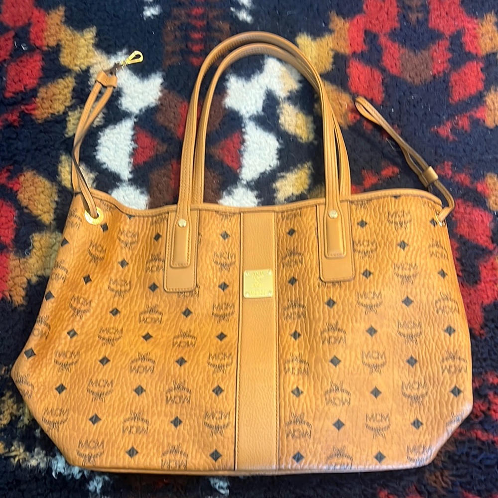 MCM Liz Reversible Visetos Tote Bag NWOT